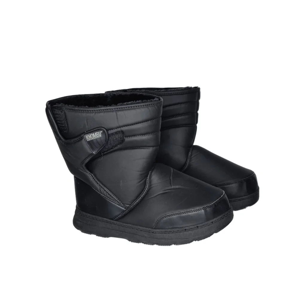 Khombu Black Wanderer Snow Boots Men’s Size 12